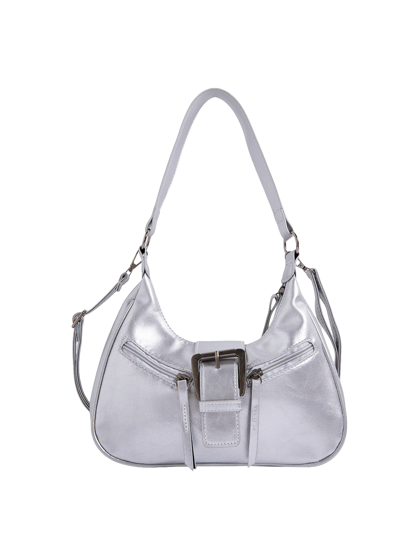 JoyPoem Women's Vintage PU Leather Shoulder Bag Zipper Underarm Bags