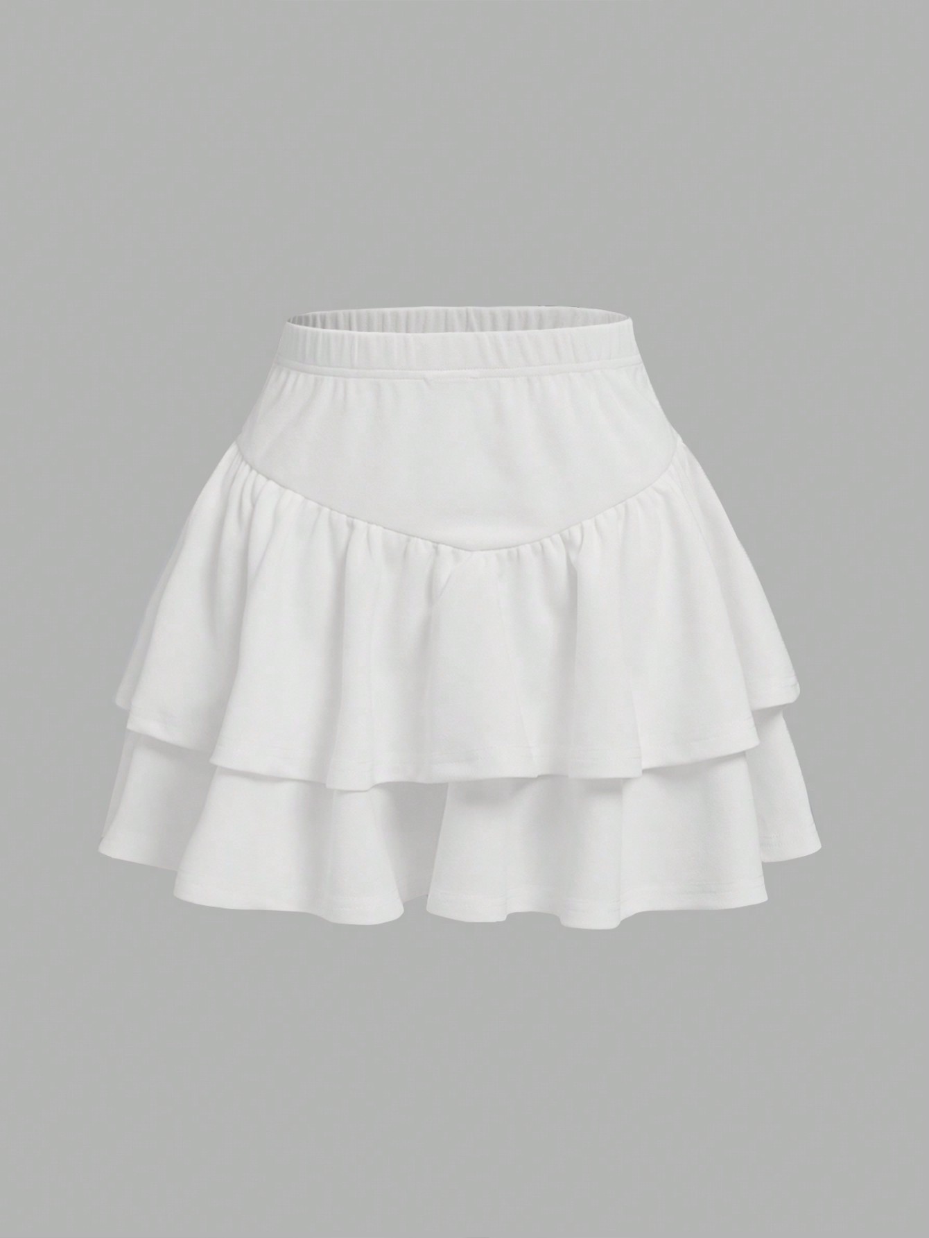 JoyPoem Girl's Layered Pleated Mini Skirt High Rise A Line Short Skirt