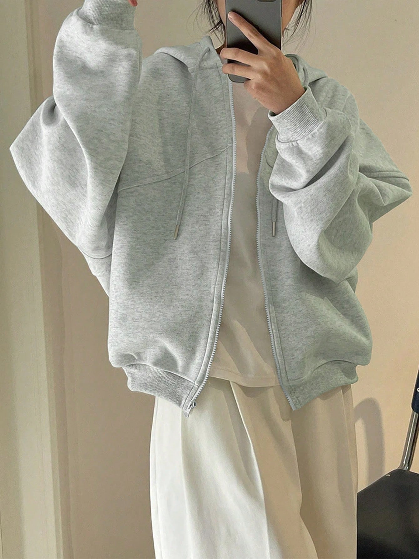 JoyPoem Women's Zip Up Hoodies Fall Fashion Outfits Comfrt Hoodie Streetwear Long Sleeve Sweatshirt - Image 4