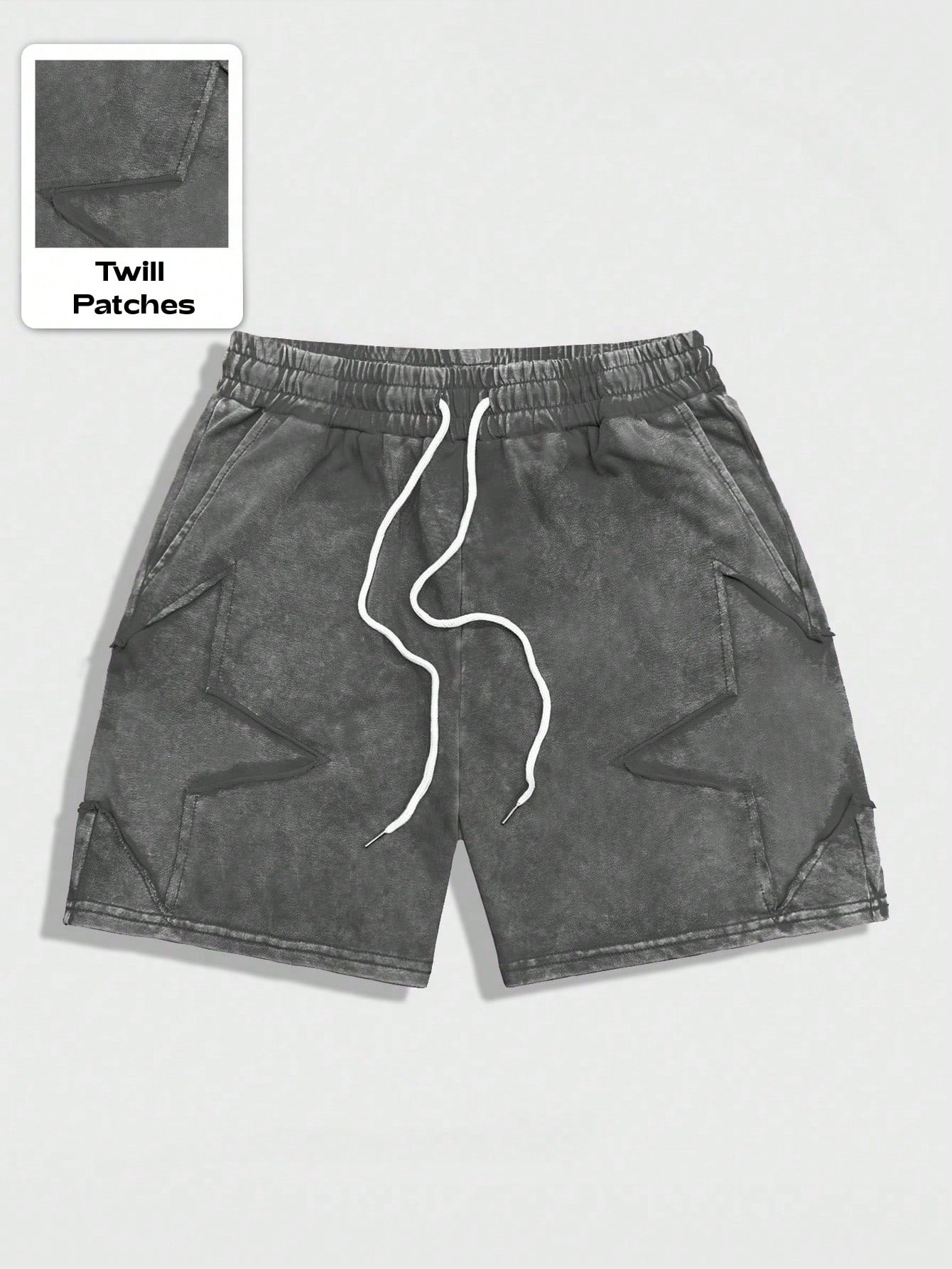 JoyPoem Men's Bermuda Shorts Drawstring Waist Straight Leg Casual Y2K Shorts with Pockets