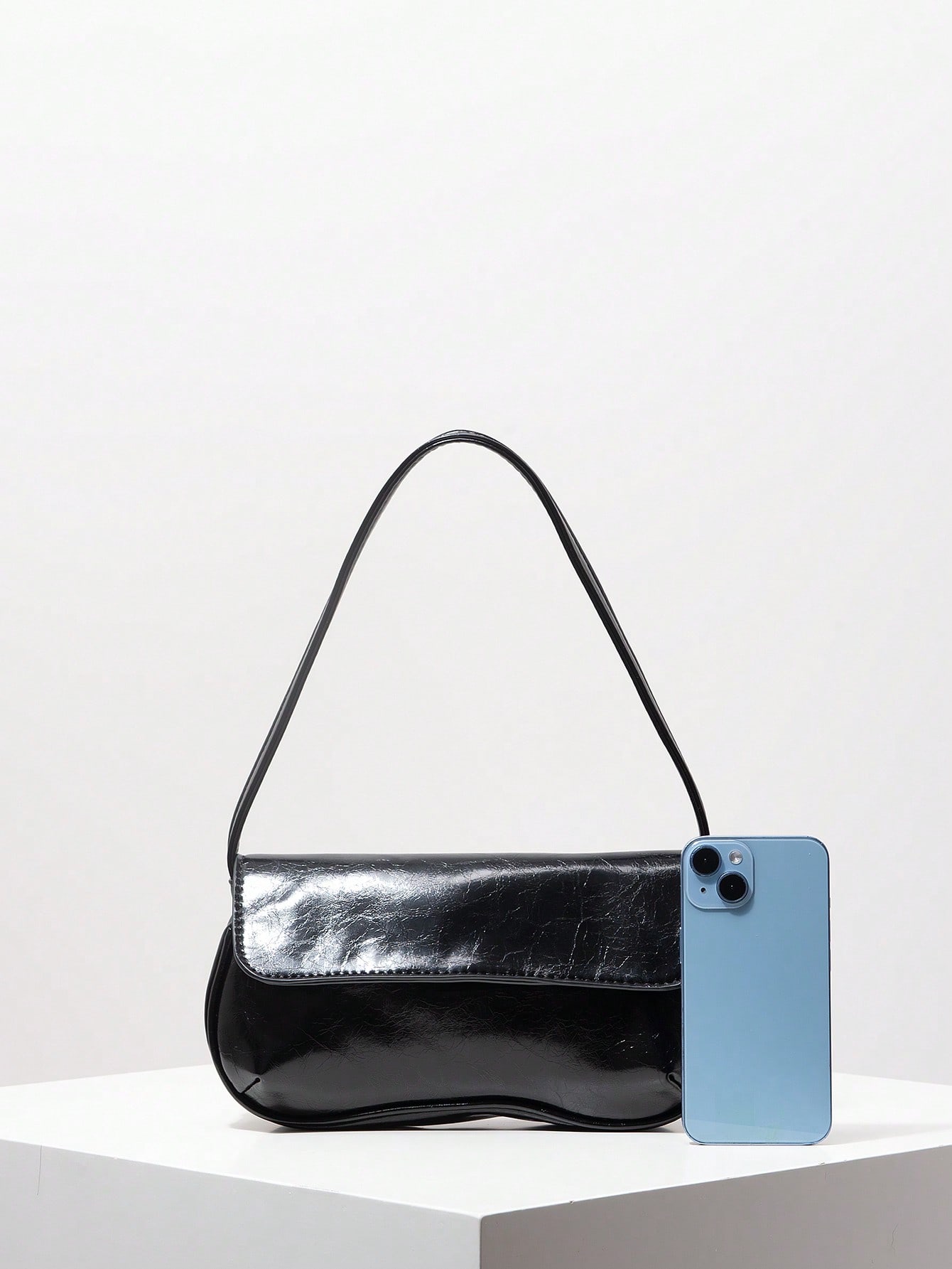 JoyPoem Women's Retro Flap Shoulder Bag PU Leather Top Handle Underarm Bag Purse - Image 3